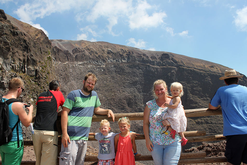 The summit of Mt. Vesuvius! 