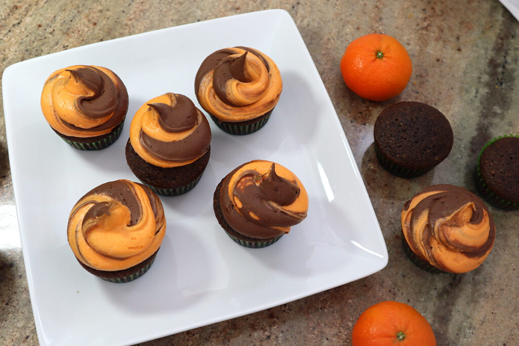 Orange and Chocolate Cupcakes