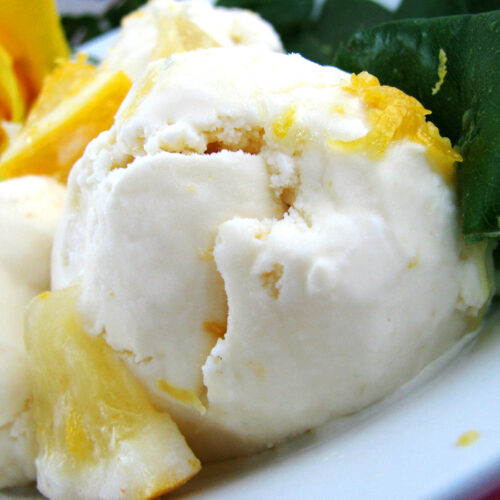 Fresh Homemade Lemon Ice Cream that Tastes like Real Frozen Lemonade