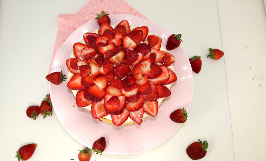 Strawberries Strawberry Cheesecake Cake