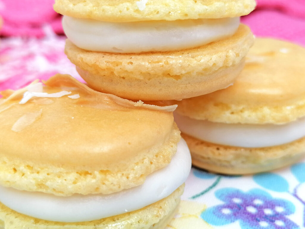 Close up of Macarons