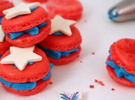 Red White and Blue Macarons Recipe