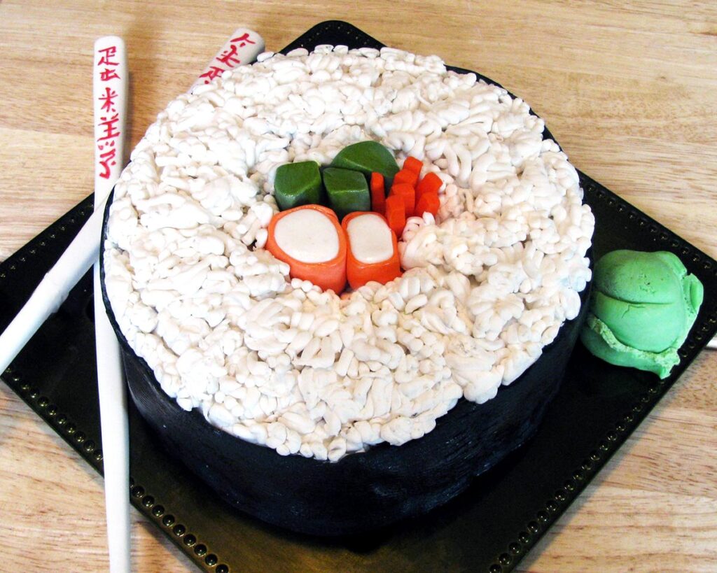 Create a Realistic and Unbelievable Sushi Birthday Cake That is 100% Edible