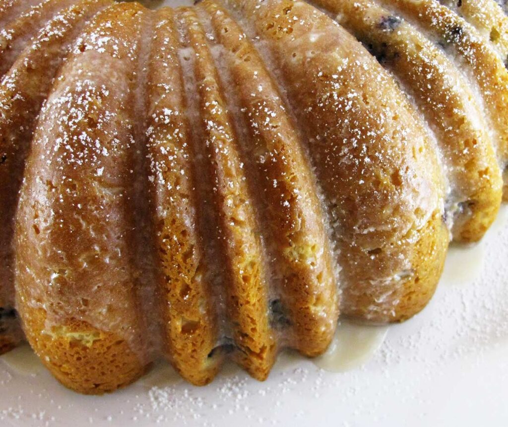 Blueberry and Lemon Bundt Cake