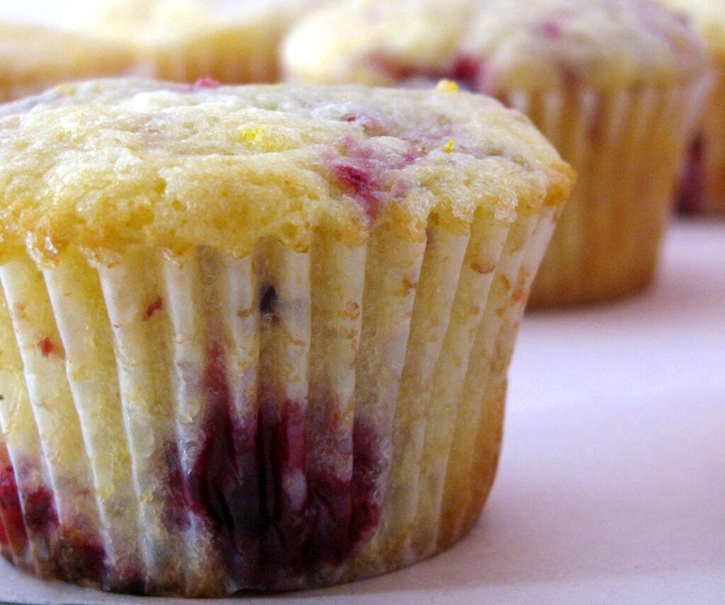 orange raspberry muffins