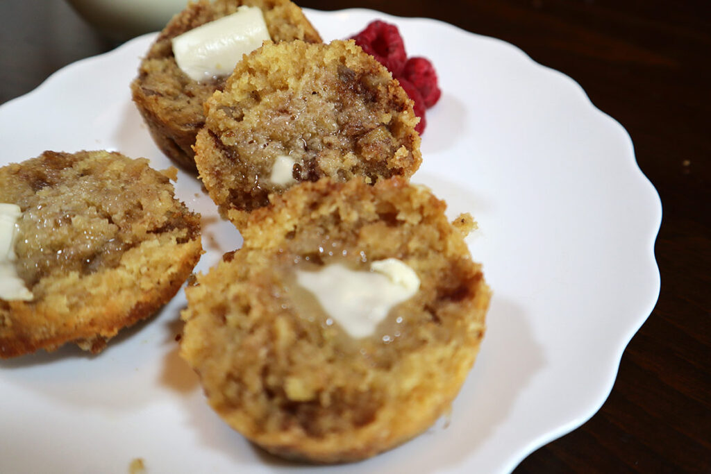 Buttered Muffins with Kamut Flour