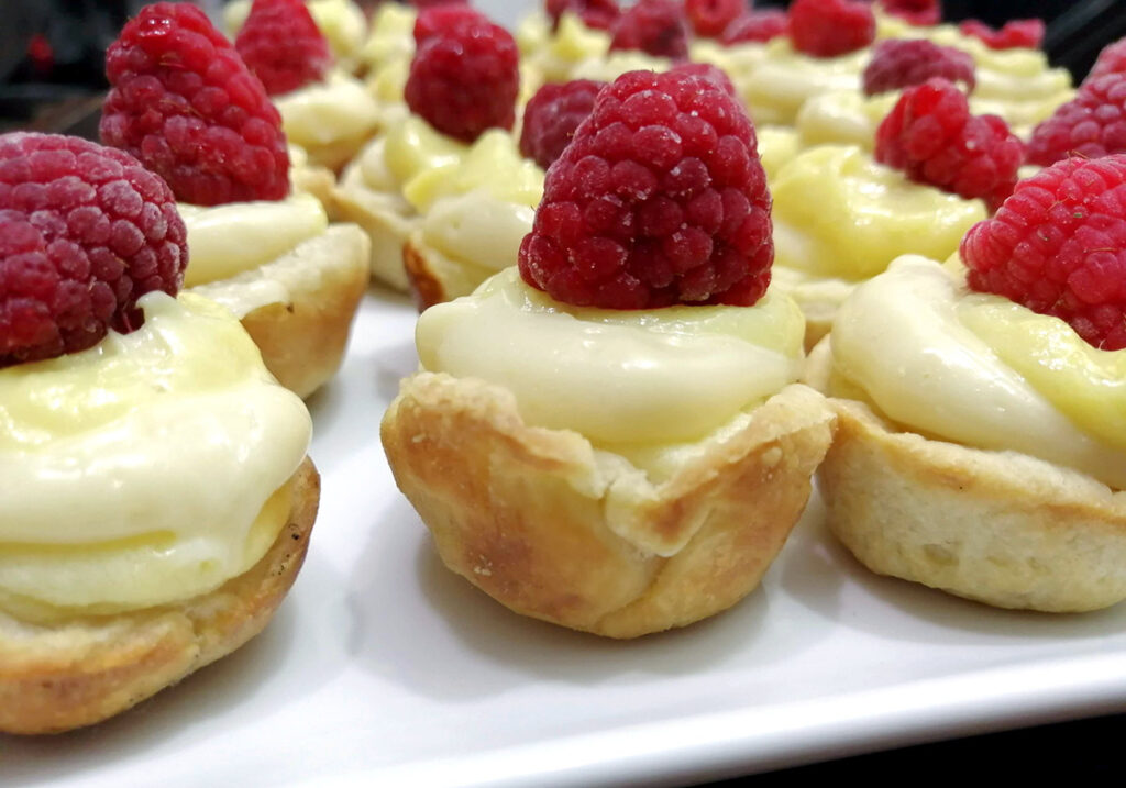 Raspberry Lemon Curd Tartlettes