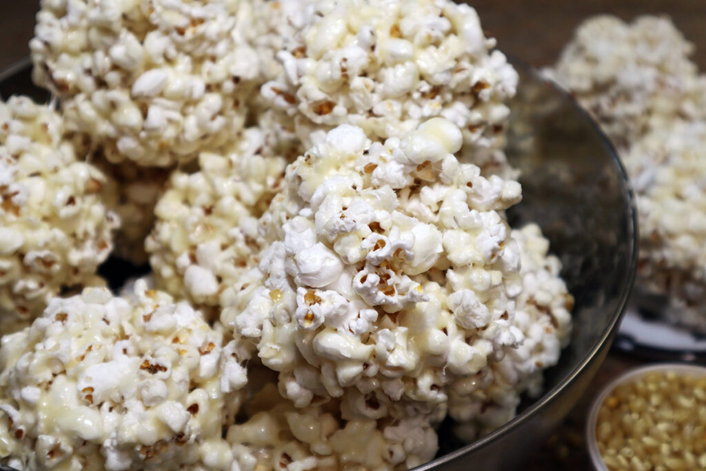 Marshmallow Popcorn Balls