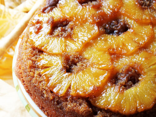 Pineapple Upside Down Cake With Crushed Pineapple