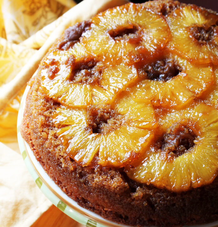 Is the Secret to Making the Best Pineapple Upside Down Cake Double Brown Sugar Caramel?