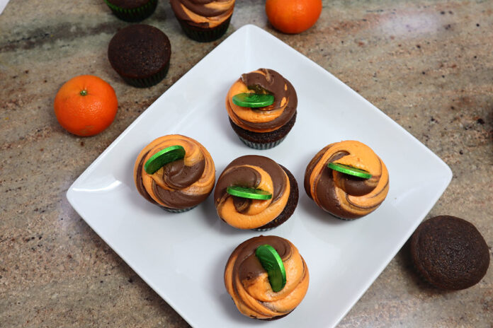 Orange Chocolate Irish Cupcakes