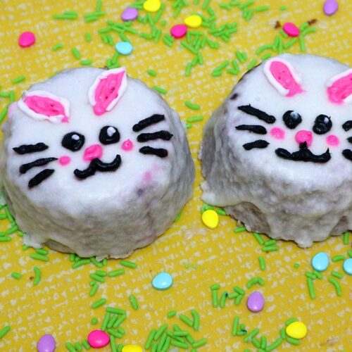 Easter Bunny Cake Faces