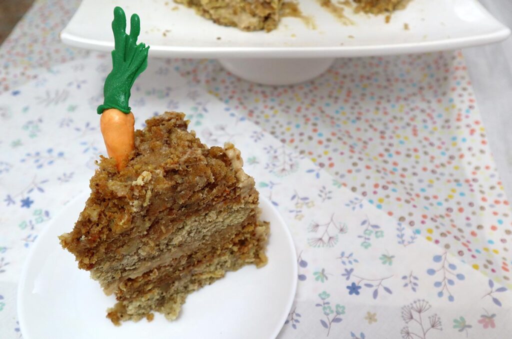 Carrot and Banana Cake Slice