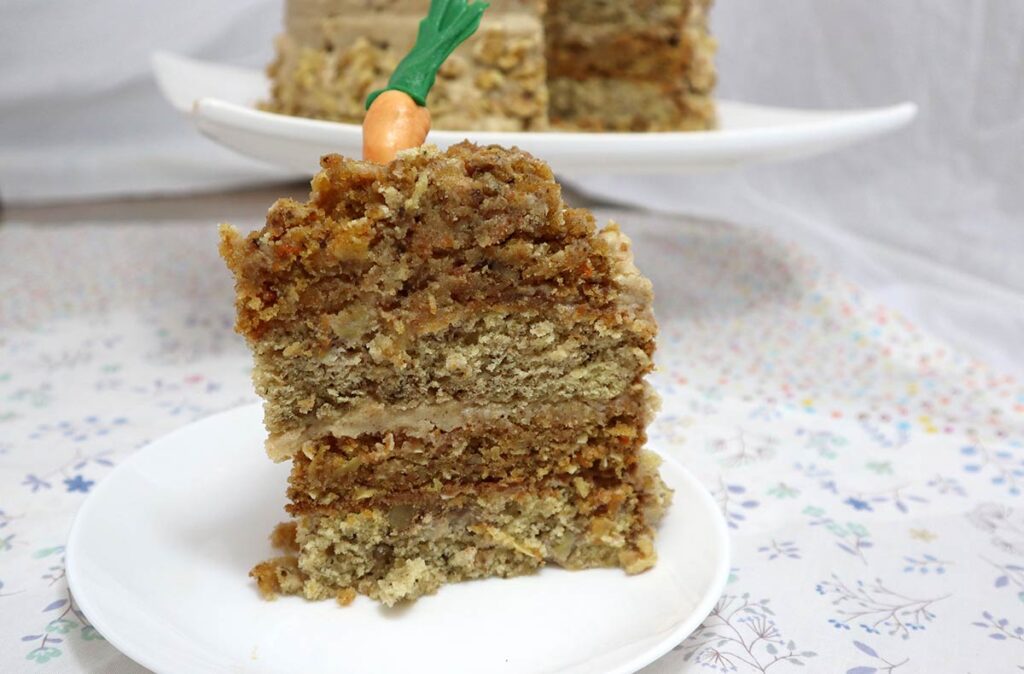 Carrot and Banana Cake Slice