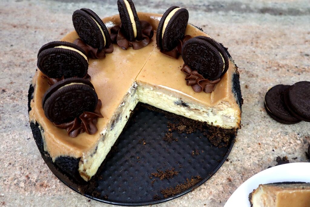 Peanut Butter Cheesecake Cut