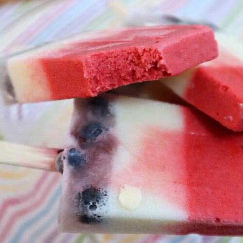 Red White and Blue Popsicles Recipe