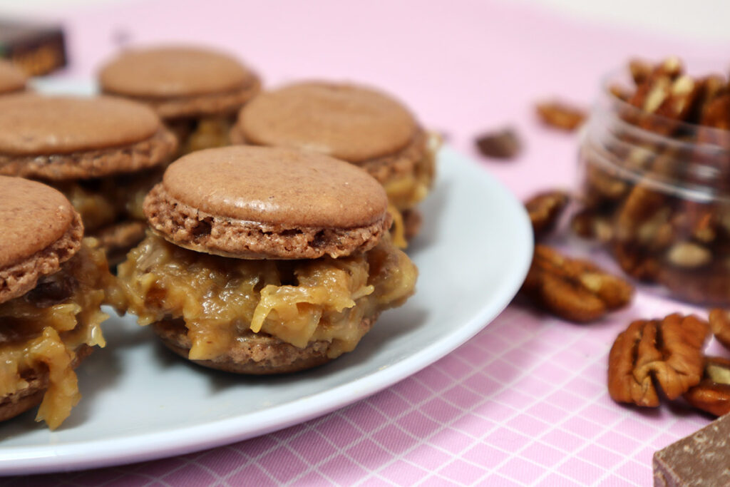 Chocolate Coconut Macarons