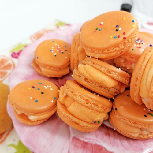 Recipe photo of orange macarons
