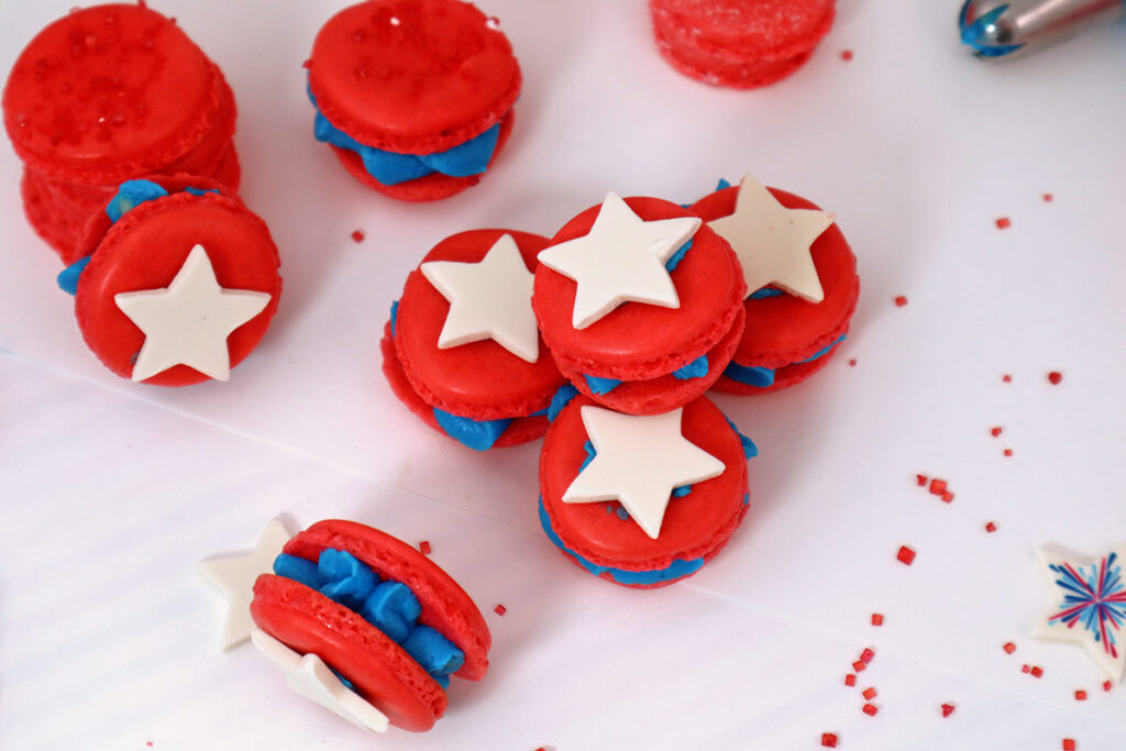 Captain America Macarons