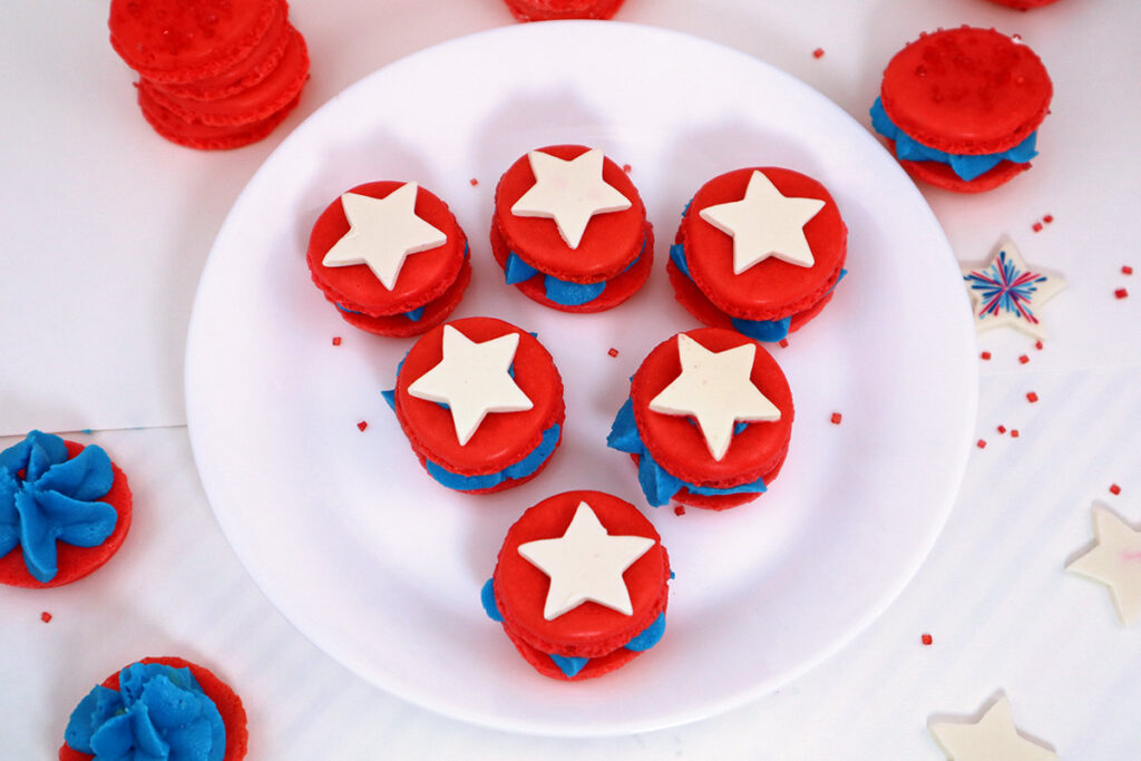 Captain America Macarons